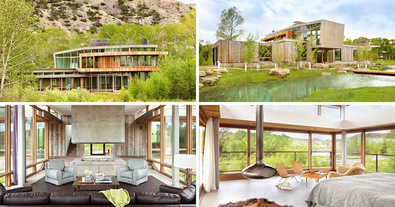 Esta casa de campo construida en medio de las colinas de Montana | Tikinti