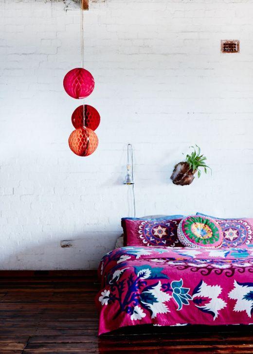 51 diseño de dormitorios elegantes estilo bohemio | Tikinti