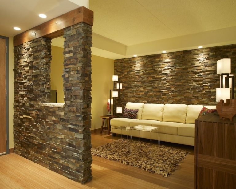 15 ideas para decorar tu casa o tu sala con revestimientos de piedra