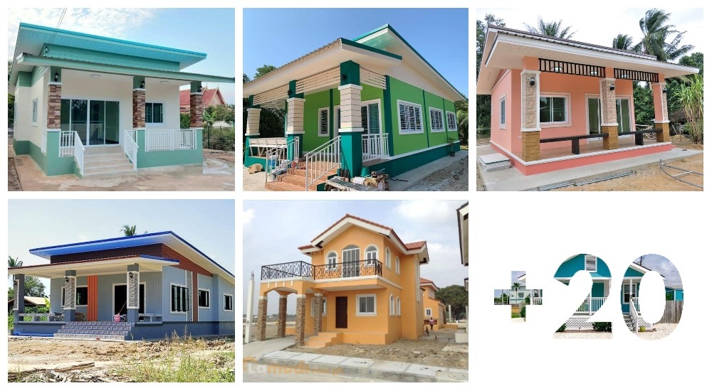 20 ideas para combinar colores en casas modernas de campo - TIKINTI