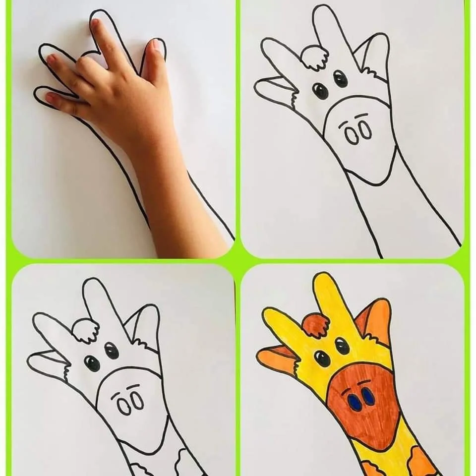 ideas para hacer dibujos de animales con la mano - TIKINTI