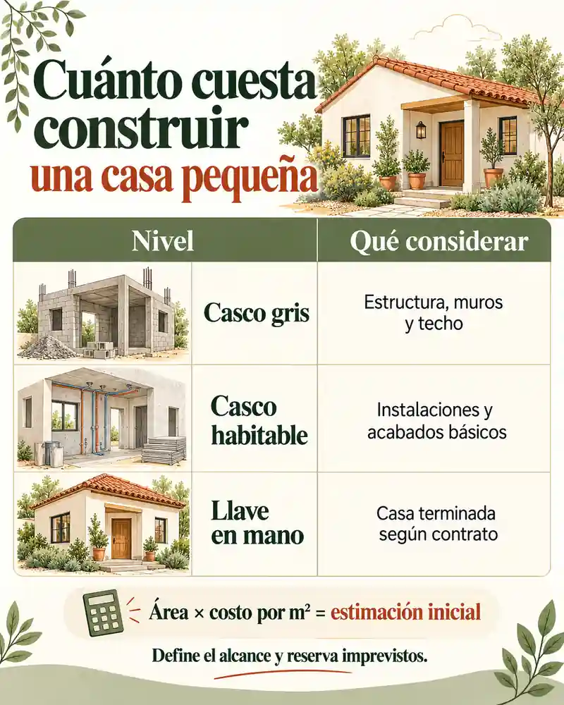 Cuánto cuesta construir una casa pequeña