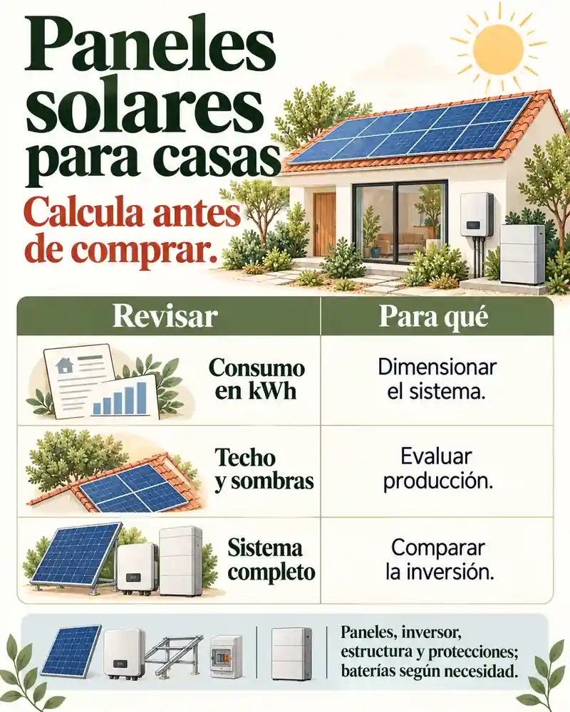 Paneles solares para casas