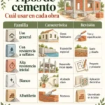 Tipos de cemento y cuál usar en cada obra
