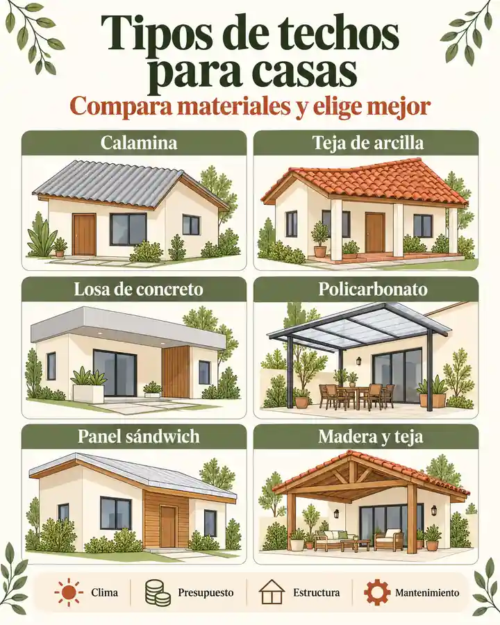 Tipos de techos para casas