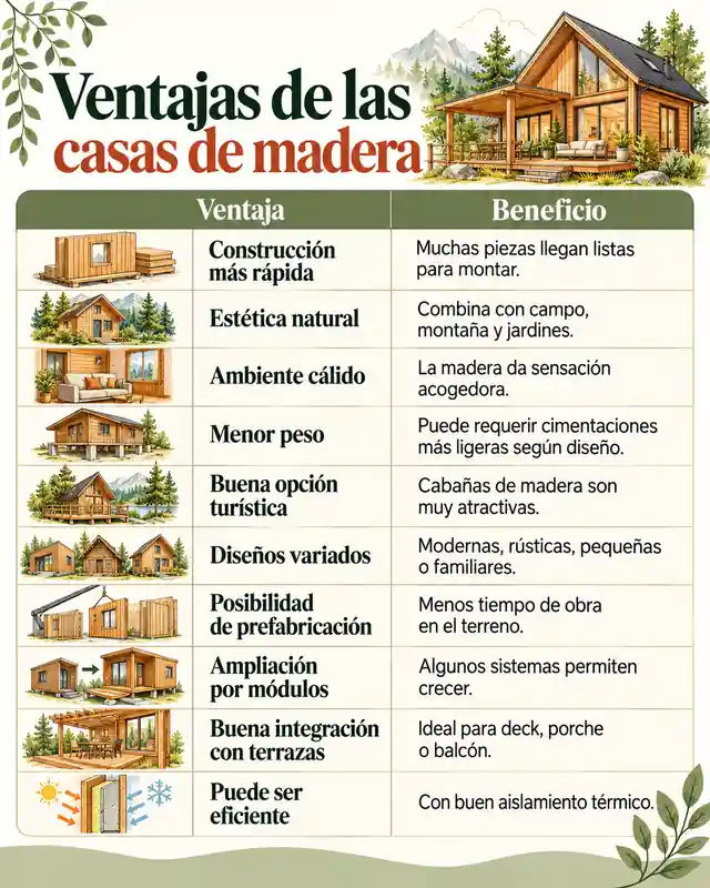Ventajas de las casas de madera