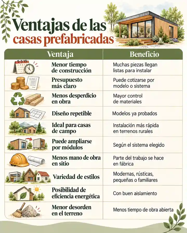 Ventajas de las casas prefabricadas