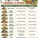 Tipos de cabañas A-frame