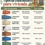 Tipos de contenedores para vivienda