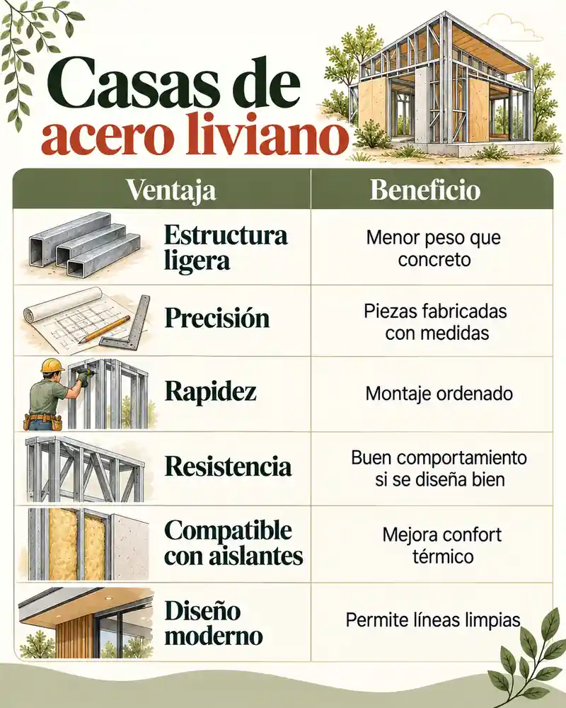 Casas de acero liviano