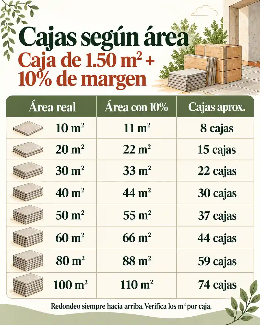 Tabla rápida con caja de 1.50 m²