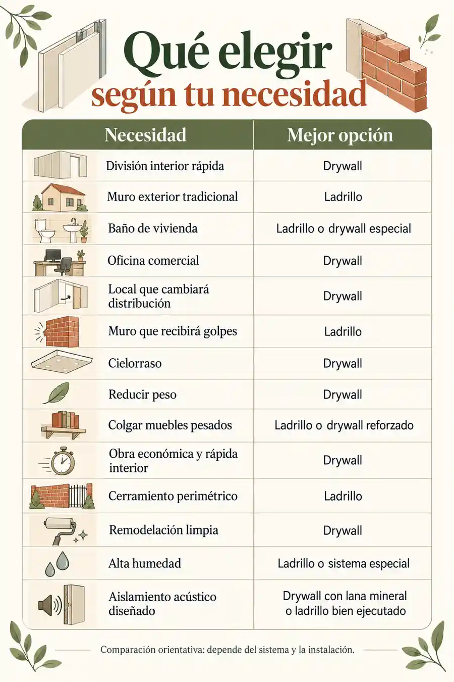 Qué elegir según tu necesidad