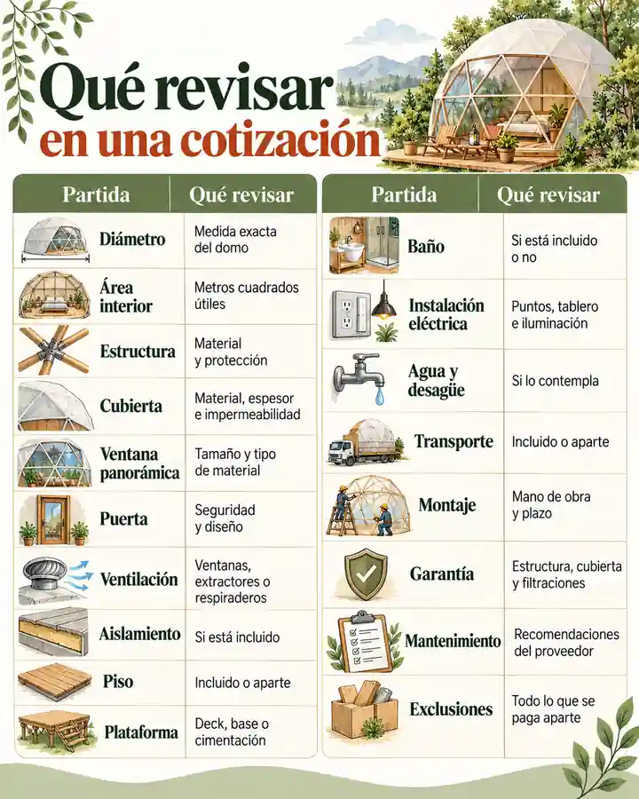 Qué revisar en una cotización
