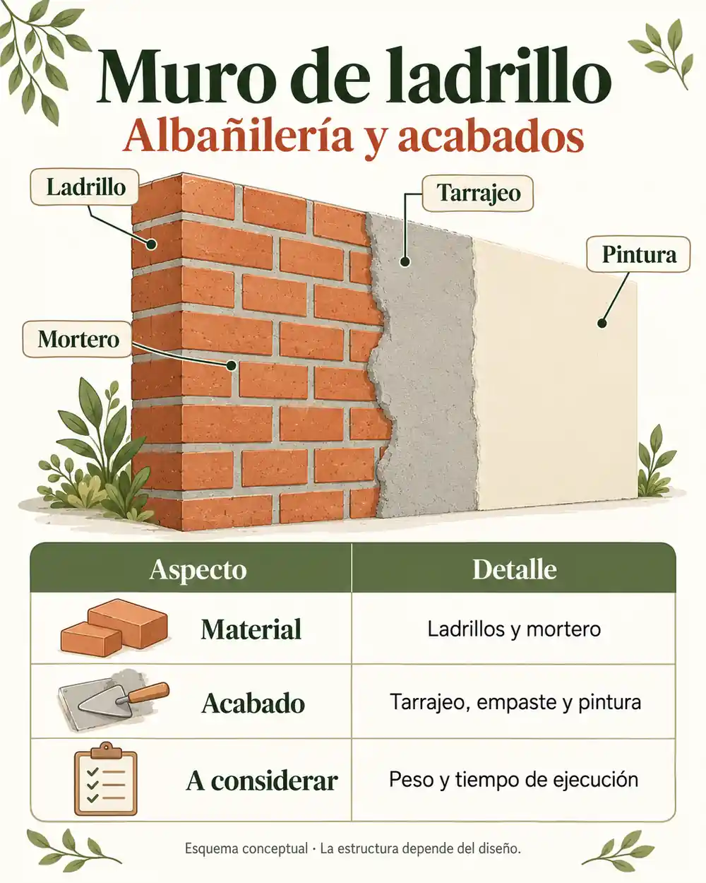 Qué es un muro de ladrillo
