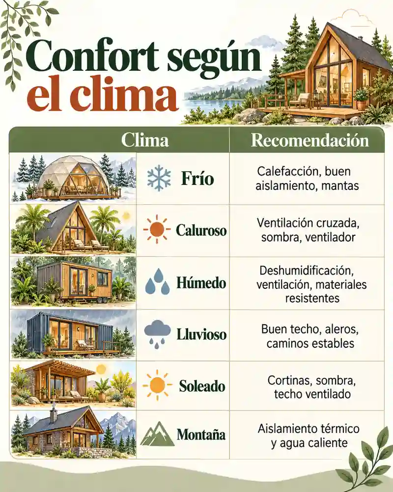 Confort según el clima