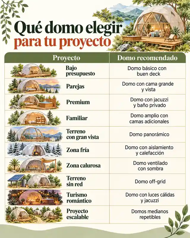 Qué domo elegir para tu proyecto