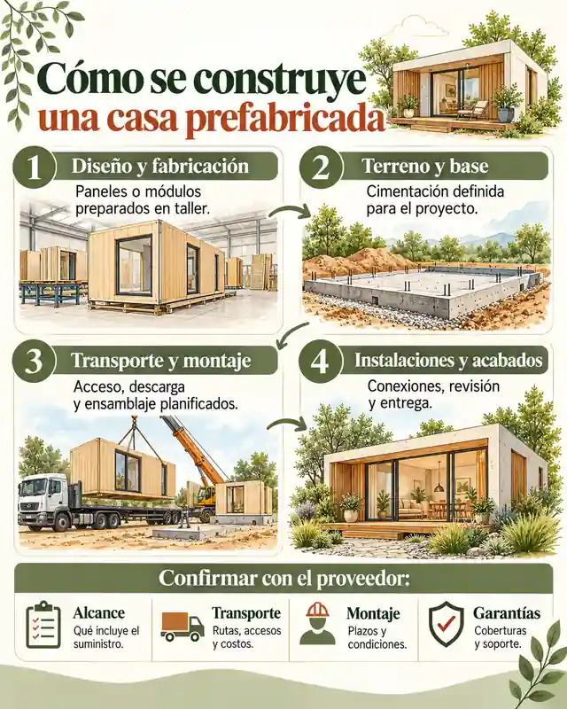 Cómo se construye una casa prefabricada