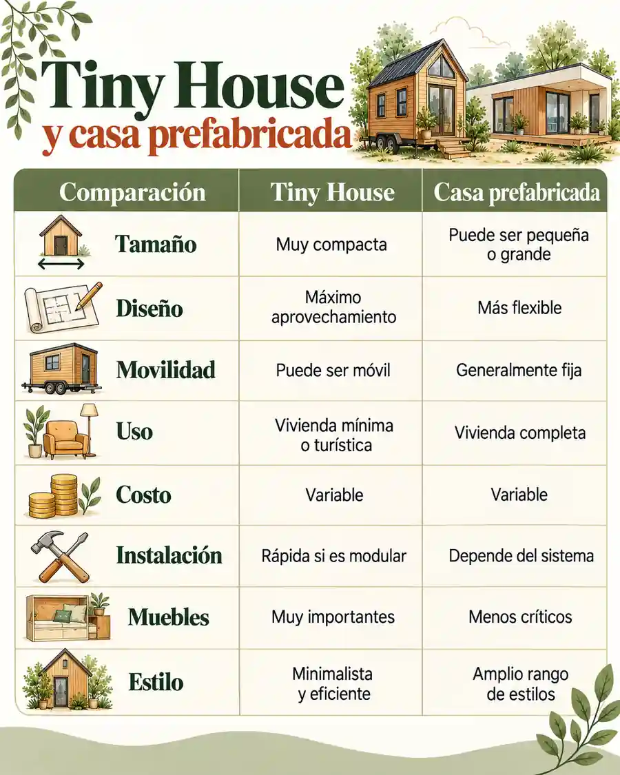 Tiny House y casa prefabricada