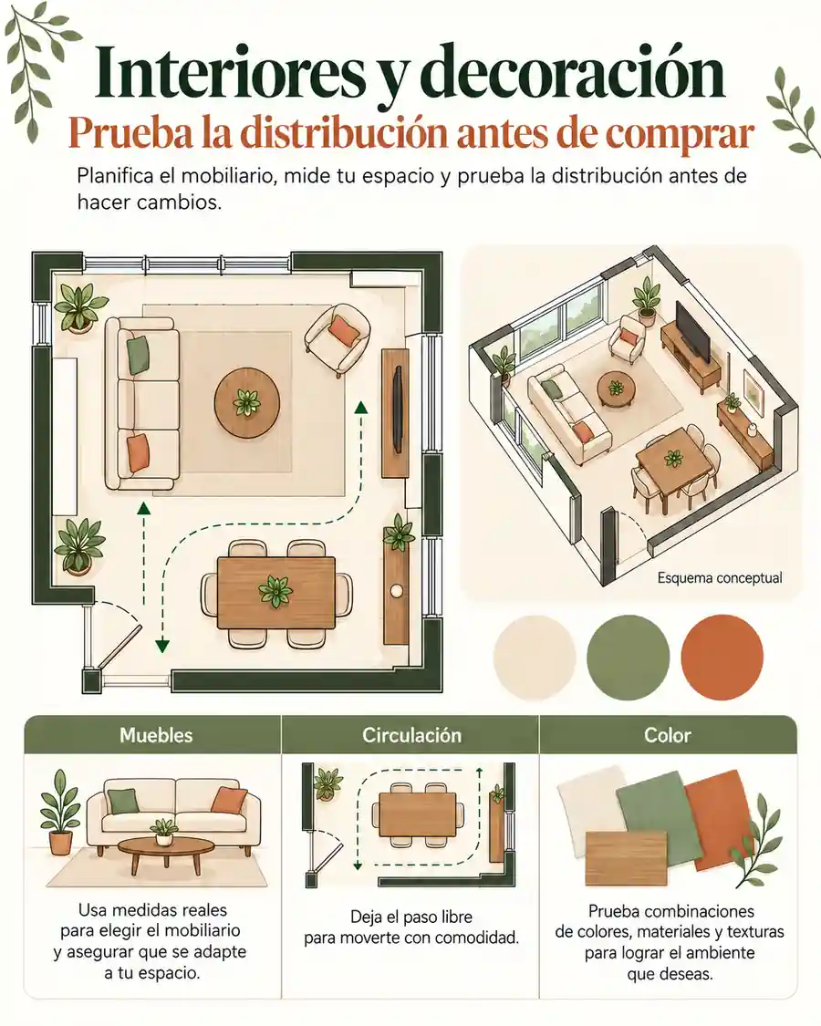 Planos para interiores y decoración