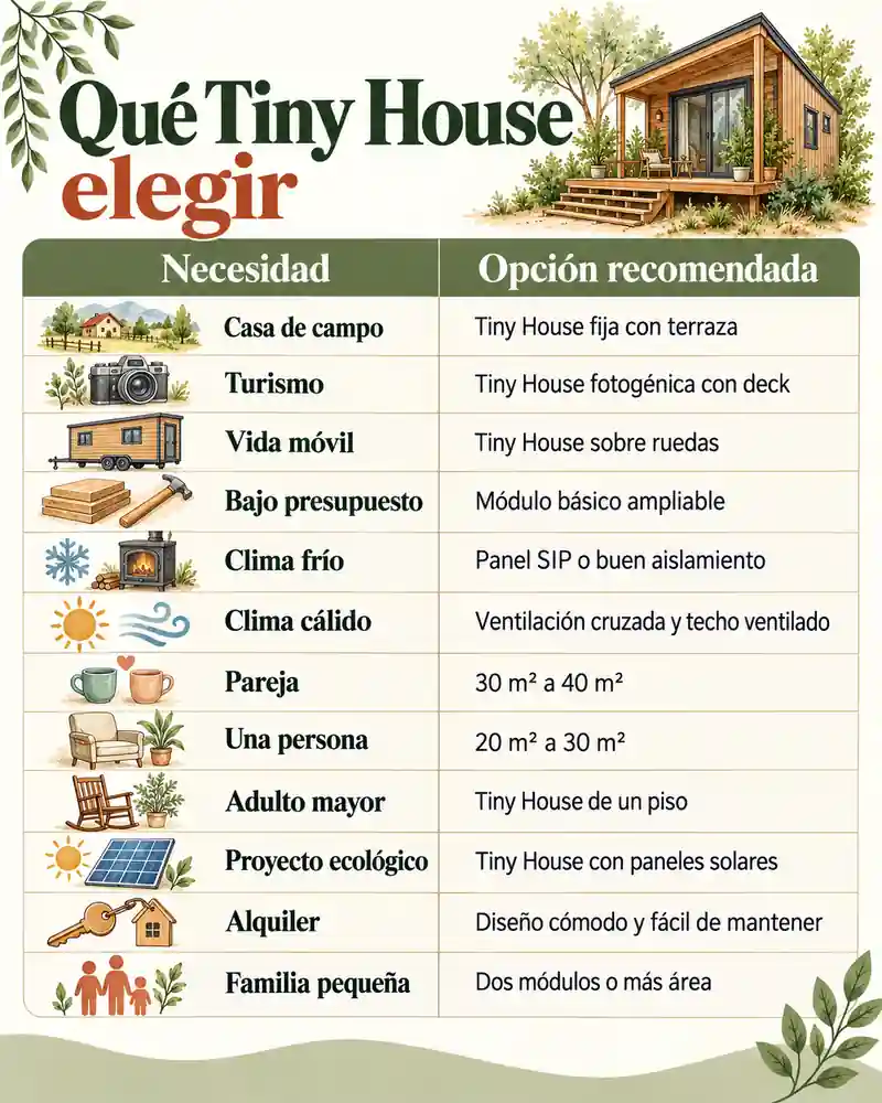 Qué Tiny House elegir